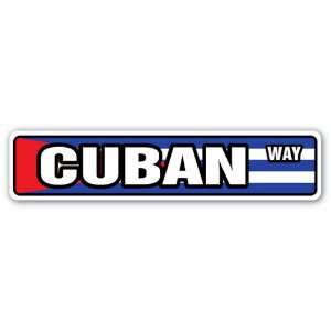  CUBAN FLAG Street Sign cuba national nation pride country 
