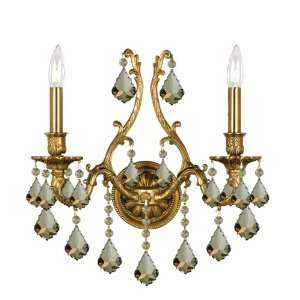 Crystorama Lighting 5142 AG GT MWP Yorkshire 2 Light Sconces in Aged 