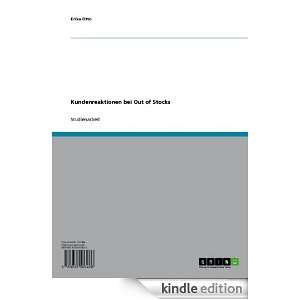Kundenreaktionen bei Out of Stocks (German Edition) Erika Otto 