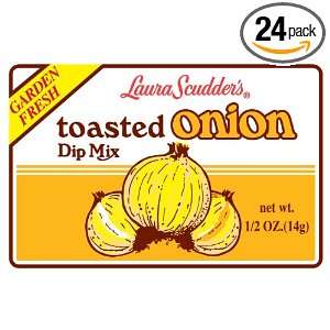 Laura Scudders Dry Dip Mix, Toasted Onion, 0.05 Ounce (Pack of 24)