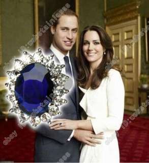 Prince royal wedding engagement jewelry ring W box gift  