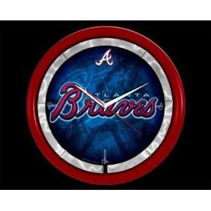  Authentic Street Signs Atlanta Braves Plasma Clock: Sports 