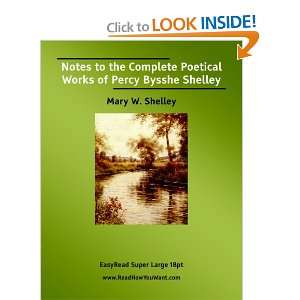  Notes to the Complete Poetical Works of Percy Bysshe Shelley 