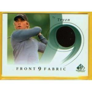   Golf Front 9 Fabric Tournament Worn Shirt Card #F9S TT / PGA Sports