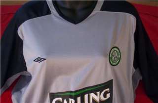 CELTIC GREY AND BLACK OFFICAL UMBRO JERSEY ALMOST NEWXL  