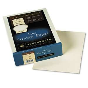  Southworth® Colors + Textures Fine Granite Paper, Ivory 