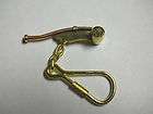   Collectible Brass Bosun or Boatswain Whistle Key Ring or Key Chain New