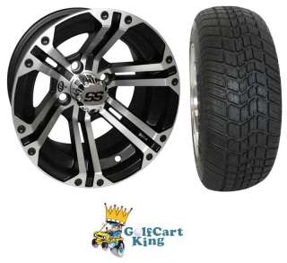ITP SS212 Low Profile Golf Cart 12 Wheel & Tire Combo  