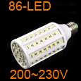 E27 7W 360° 108 LED Corn Energy Saving Light Bulb Lamp Cold White 