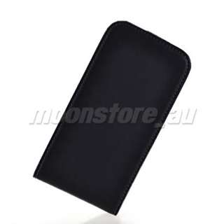 COW SKIN LEATHER FLIP POUCH CASE COVER + SCREEN FOR HTC INCREDIBLE S 