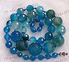 14mm Mixed color Agate Gem Faceted Necklace 17 Y1101  