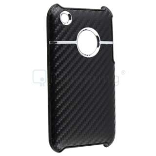   HARD BACK CASE COVER W/ CHROME FOR APPLE iPhone 3G 3GS NEW  