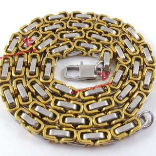 5mm Gold Silver Stainless Steel Byzantine Box Chain Necklace Free 
