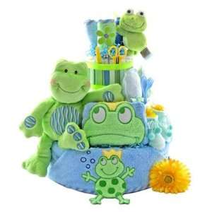  Baby Gift Basket Friendly Frogs 3 Tier Diaper Cake!: Baby