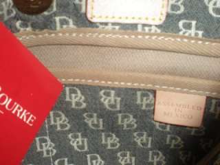   BOURKE Signature Fabric Mini Satchel Purse Handbag Tassel Tote  