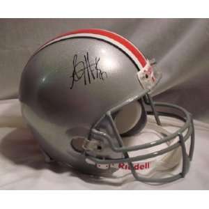  A.J. Hawk Signed Ohio State Full Proline Helmet: Sports 