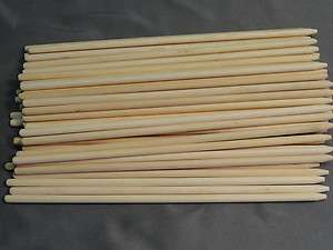   Packaged Lot Of 50 Blunt Tip Wooden Wood Dowels 3/16 X 7 1/2  