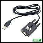 black 4 feet usb to rs 232 converter cable for