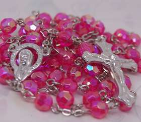 Rosary Prayer Bead Cross chain Necklace  