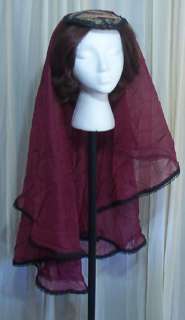 MICHAELA Gothic civil Belly Dance Medieval hat and veil  