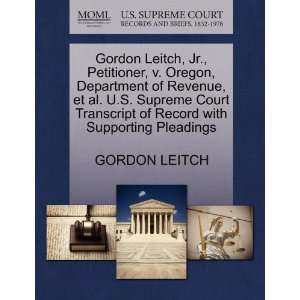  Leitch, Jr., Petitioner, v. Oregon, Department of Revenue, et al 