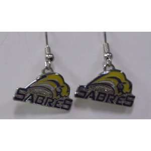  NHL Dangling Earrings   Buffalo Sabres Logo Sports 