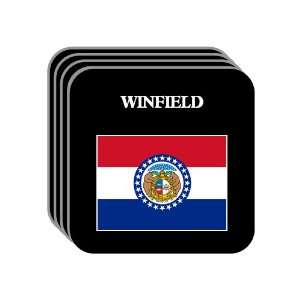  US State Flag   WINFIELD, Missouri (MO) Set of 4 Mini 