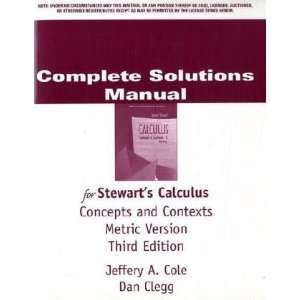  Aise CSM Calc C& C Metric 3e (9780495014263): STEWART 