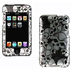 Black Skull Design Case for iPod Touch 2  