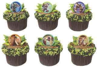 24 CT ICE AGE 3 CUPCAKE RINGS DAWN OF THE DINOSAURS  