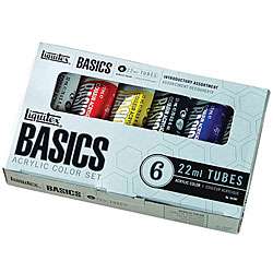 Liquitex Basics 6 Colors Acrylic Paint Tubes  