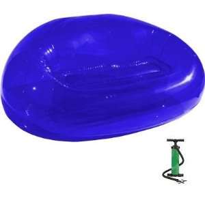  The Beanless Bean Bag Inflatable Bubble Sofa  Blue with 