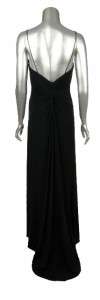 Lbd Laundry By Design Formal Evening Twist Back Jersey Dress Gown 