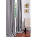  Grey Poly Suede 84 inch Grommet Curtain Panel Pair  