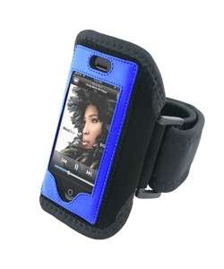Deluxe ArmBand for Apple iPhone, Black/blue  Overstock