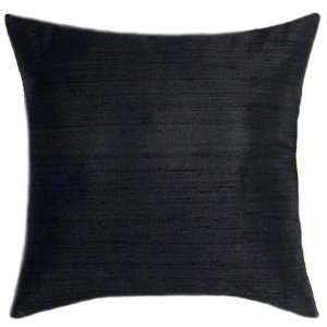  Black Dupioni Silk Pillow