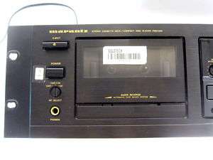 Marantz PMD 350 rack mount cassette deck and CD player  