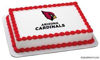 Arizona Cardinals Edible Image Icing Cake Topper  