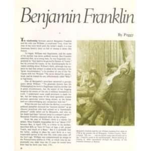  1980 Benjamin Franklin Tory Son William Franklin 