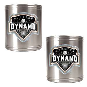  Houston Dynamo 2pc Stainless Steel Can Holder Set Kitchen 