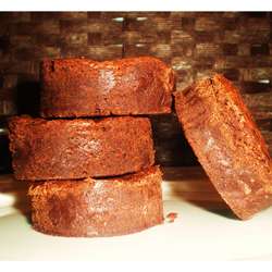 The Brownie Factory Organic Chocolate Fudge Brownies (Pack of 6 