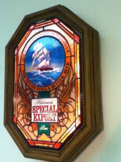 NEW SPECIAL EXPORT BEER SIGN LIGHTED STAIN GLASS NAUTICAL MOTION G 