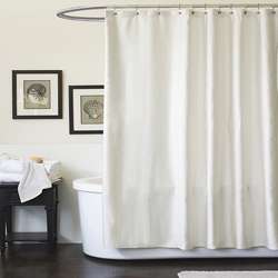 Lush Decor Channel Ivory Shower Curtain  