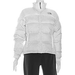 The North Face Womens White Nuptse Jacket  Overstock