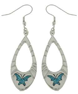 Turquoise Butterfly Dangle Earrings  