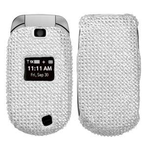 Silver Crystal BLING Hard Case Snap on Phone Cover for Verizon LG 