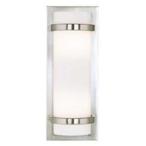  Brushed Nickel And Etched Opal 17 1/4 High Wall Sconce 
