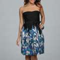 Spense Womens Black Floral Skirt Dress Was: $56.99 