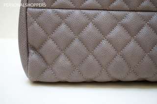   CHANEL JUST MADEMOISELLE JM TAUPE CAVIAR LEATHER BOWLER BAG  