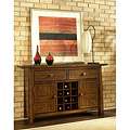 Mission Solid Oak Small Sideboard Buffet  Overstock